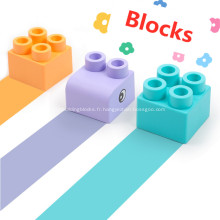 blocs de construction en plastique souple jouets blocs de construction pour bébé